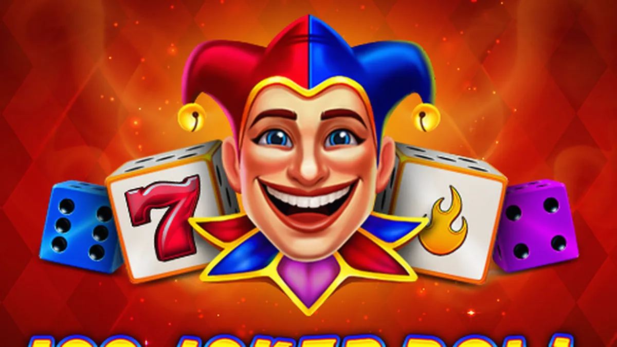 Tampilan visual slot 100 Joker Roll dengan tema joker klasik